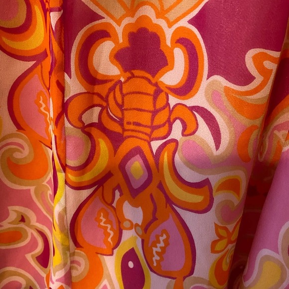 Lilly Pulitzer pink strapless dress with halter ties women size 2 - Picture 3 of 6